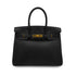 HERMES BIRKIN 30 BLACK TOGO HAND BAG □C GHW 90286179 - PURPOSE
