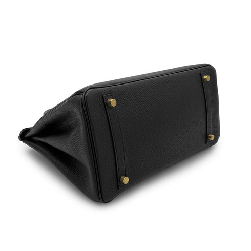HERMES BIRKIN 30 BLACK TOGO HAND BAG □C GHW 90286179 - PURPOSE