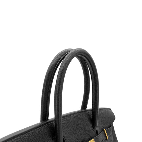 HERMES BIRKIN 30 BLACK TOGO HAND BAG □C GHW 90286179 - PURPOSE