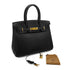 HERMES BIRKIN 30 BLACK TOGO HAND BAG □C GHW 90286179 - PURPOSE