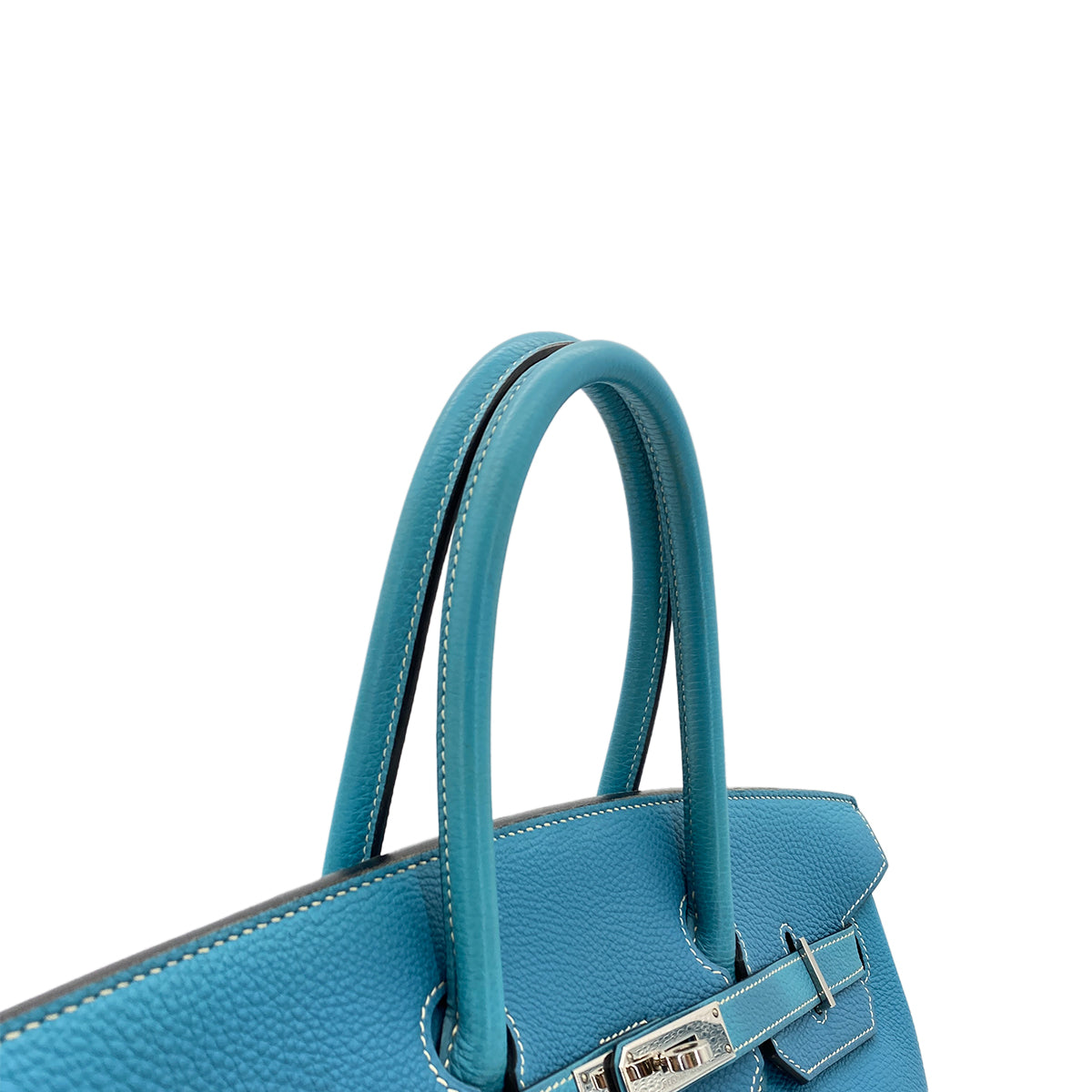 HERMES BIRKIN 35 BLUE JEAN TOGO HAND BAG □H SHW 90286184