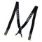 CHANEL VINTAGE SUSPENDER LOGO BLACK WHITE CANVAS LEATHER 90286190 - PURPOSE