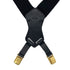CHANEL VINTAGE SUSPENDER LOGO BLACK WHITE CANVAS LEATHER 90286190 - PURPOSE