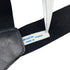 CHANEL VINTAGE SUSPENDER LOGO BLACK WHITE CANVAS LEATHER 90286190 - PURPOSE