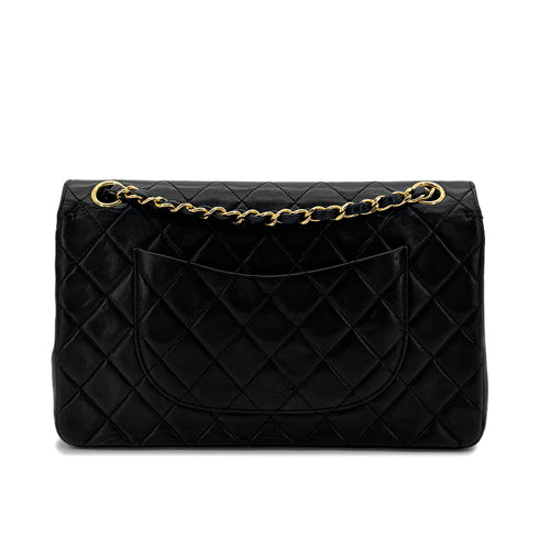 CHANEL VINTAGE MATELASSE CHAIN SHOULDER BAG BLACK LAMB SKIN 90286191 - PURPOSE