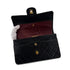 CHANEL VINTAGE CLASSIC FLAP MEDIUM CHAIN SHOULDER BAG BLACK LAMB SKIN 90286192 - PURPOSE