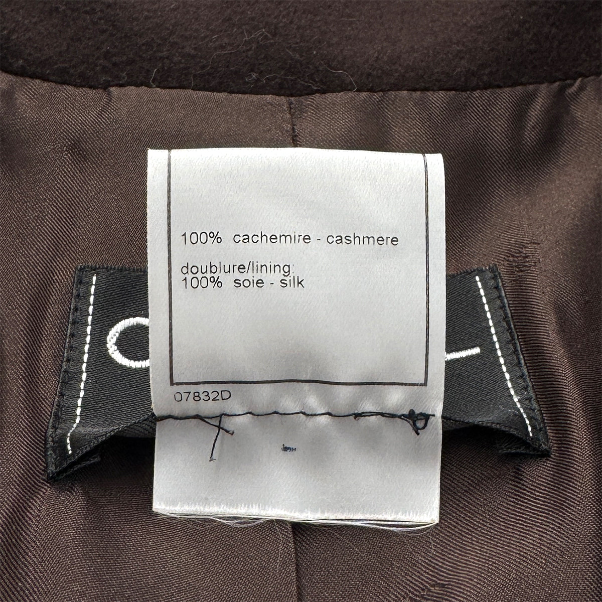 CHANEL VINTAGE COCO BUTTON JACKET BROWN CASHMERE 44 98A RTW 90286194