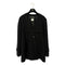 CHANEL VINTAGE COCO BUTTON JACKET BLACK WOOL 44 98A RTW 90286195 - PURPOSE