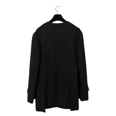 CHANEL VINTAGE COCO BUTTON JACKET BLACK WOOL 44 98A RTW 90286195 - PURPOSE
