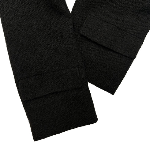 CHANEL VINTAGE COCO BUTTON JACKET BLACK WOOL 44 98A RTW 90286195 - PURPOSE