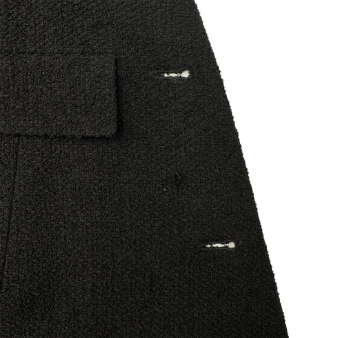 CHANEL VINTAGE COCO BUTTON JACKET BLACK WOOL 44 98A RTW 90286195 - PURPOSE