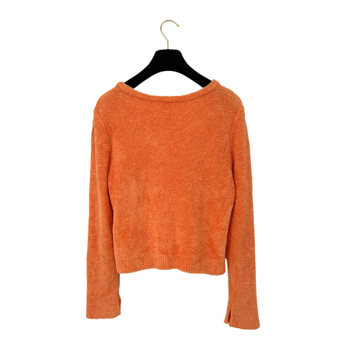 CHANEL VINTAGE CARDIGAN ORANGE COTTON 42 00T RTW 90286197 - PURPOSE