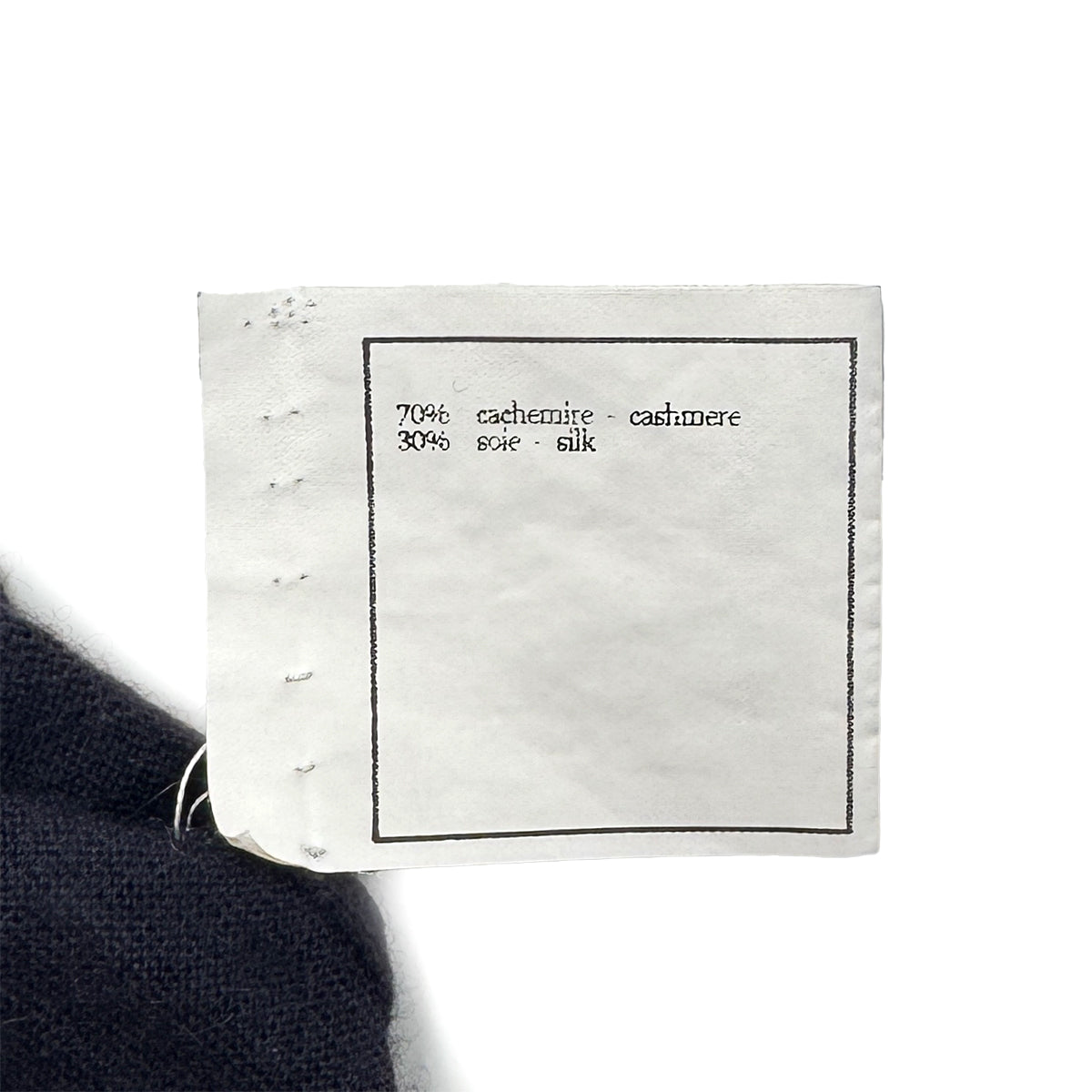 CHANEL VINTAGE TURTLENECK TOPS COCO NAVY CASHMERE 40 96A RTW 90286198