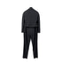 CHANEL VINTAGE JACKET PANTS SET BLACK WOOL 40 99A RTW 90286201 - PURPOSE