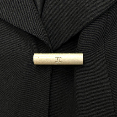 CHANEL VINTAGE JACKET PANTS SET BLACK WOOL 40 99A RTW 90286201 - PURPOSE