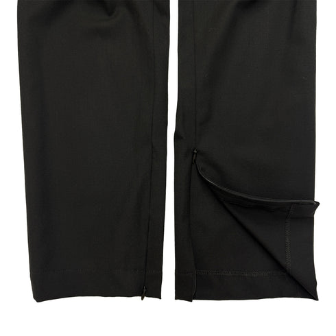 CHANEL VINTAGE JACKET PANTS SET BLACK WOOL 40 99A RTW 90286201 - PURPOSE