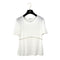 CHANEL FAUX PEARL T-SHIRT WHITE COCOMARK VISCOSE 38 P52 RTW 90286204