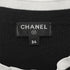 CHANEL COCO MARK LONG SLEEVE T-SHIRT BLACK CASHMERE 34 P62 RTW 90286205