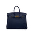 HERMES BIRKIN 25 BLEU NUIT TOGO HAND BAG Y GHW 90286570 - PURPOSE