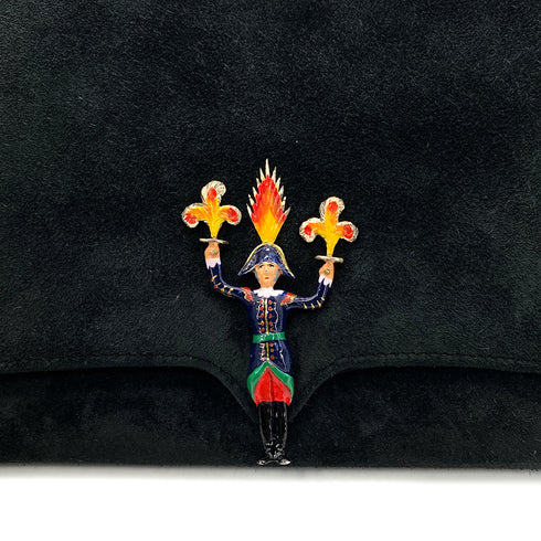 HERMES CLUTCH BAG BLACK DEBRIS 〇Q 90286572 - PURPOSE