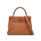 HERMES KELLY 28 RETOURNE COGNAC TAURILLON CLEMENCE HAND SHOULDER BAG □H GHW 90286577 - PURPOSE