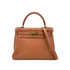HERMES KELLY 28 RETOURNE COGNAC TAURILLON CLEMENCE HAND SHOULDER BAG □H GHW 90286577 - PURPOSE