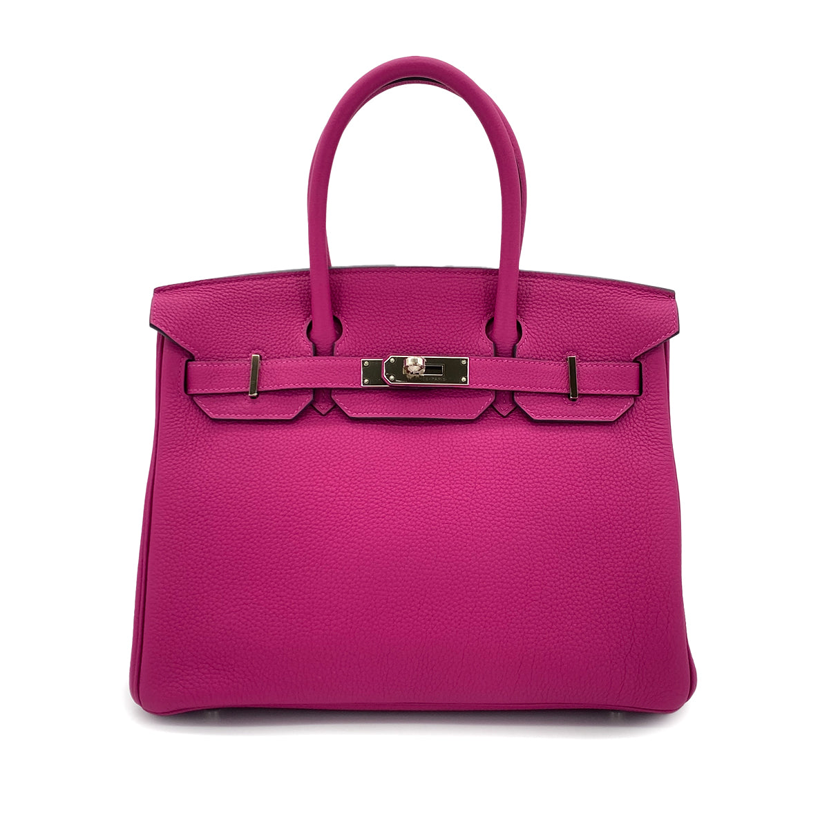 HERMES BIRKIN 30 ROSE PURPLE TOGO HAND BAG C SHW 90286579