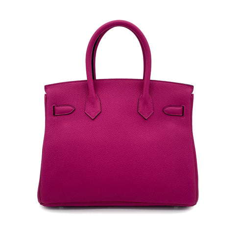 HERMES BIRKIN 30 ROSE PURPLE TOGO HAND BAG C SHW 90286579 - PURPOSE