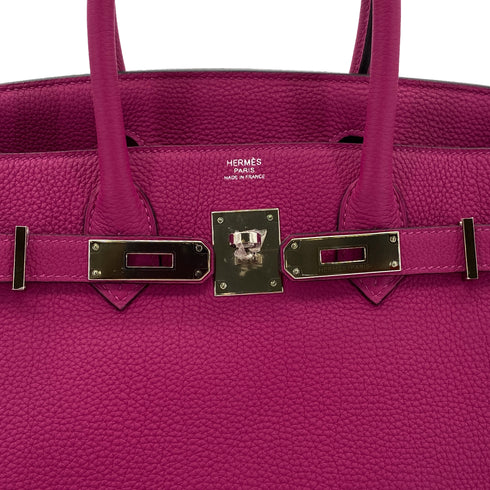 HERMES BIRKIN 30 ROSE PURPLE TOGO HAND BAG C SHW 90286579 - PURPOSE