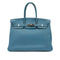 HERMES BIRKIN 35 BLUE JEAN TAURILLON CLEMENCE HAND BAG ▢L SHW 90286585