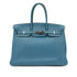 HERMES BIRKIN 35 BLUE JEAN TAURILLON CLEMENCE HAND BAG ▢L SHW 90286585