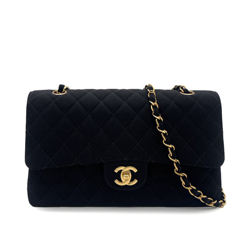 CHANEL VINTAGE MATELASSE CHAIN SHOULDER BAG BLACK CANVAS 90286586 - PURPOSE