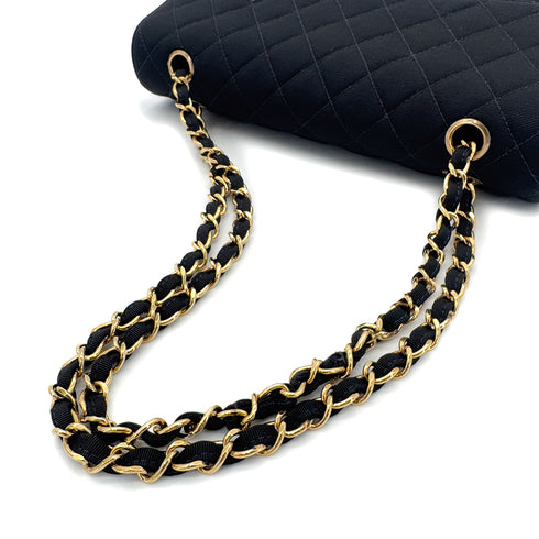 CHANEL VINTAGE MATELASSE CHAIN SHOULDER BAG BLACK CANVAS 90286586 - PURPOSE