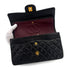 CHANEL VINTAGE CLASSIC FLAP MEDIUM CHAIN SHOULDER BAG BLACK LAMB SKIN 90286588 - PURPOSE