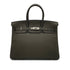 HERMES BIRKIN 35 VERT OLIVE TAURILLON CLEMENCE HAND BAG ▢F SHW 90286598 - PURPOSE