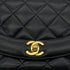 CHANEL VINTAGE DIANA SMALL CHAIN SHOULDER BAG BLACK LAMB SKIN 90286602 - PURPOSE