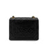 CHANEL VINTAGE MINI SQUARE 17 CHAIN SHOULDER BAG BLACK LAMB SKIN 90286603 - PURPOSE
