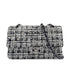 CHANEL VINTAGE MATELASSE CHAIN SHOULDER BAG BLACK WHITE TWEED 90286604 - PURPOSE
