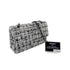 CHANEL VINTAGE MATELASSE CHAIN SHOULDER BAG BLACK WHITE TWEED 90286604 - PURPOSE