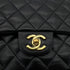 CHANEL VINTAGE CLASSIC FLAP MEDIUM CHAIN SHOULDER BAG BLACK LAMB SKIN 90286625 - PURPOSE