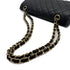CHANEL VINTAGE CLASSIC FLAP MEDIUM CHAIN SHOULDER BAG BLACK LAMB SKIN 90286625 - PURPOSE