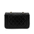 CHANEL VINTAGE DIANA SMALL CHAIN SHOULDER BAG BLACK LAMB SKIN 90286626 - PURPOSE