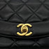 CHANEL VINTAGE DIANA SMALL CHAIN SHOULDER BAG BLACK LAMB SKIN 90286626 - PURPOSE