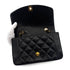 CHANEL VINTAGE DIANA SMALL CHAIN SHOULDER BAG BLACK LAMB SKIN 90286626 - PURPOSE