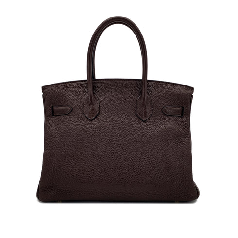 HERMES BIRKIN 30 CHOCOLAT TOGO HAND BAG □N GHW 90286859 - PURPOSE