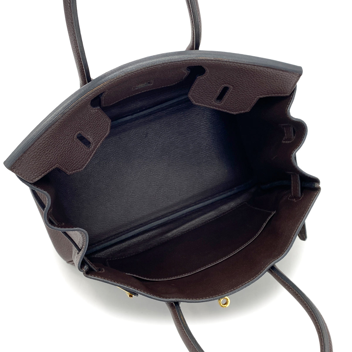 HERMES BIRKIN 30 CHOCOLAT TOGO HAND BAG □N GHW 90286859