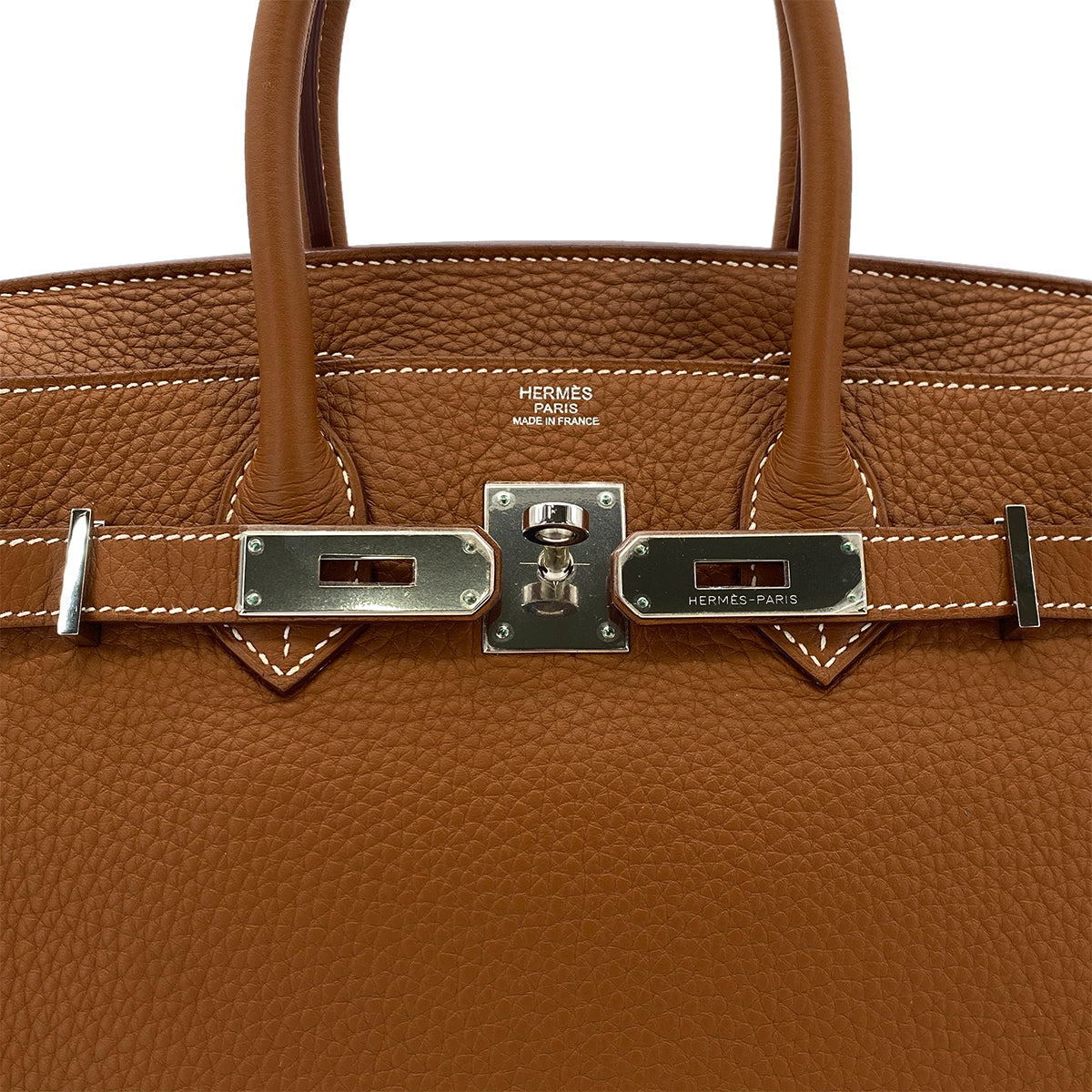 HERMES BIRKIN 30 GOLD TAURILLON CLEMENCE HAND BAG □N SHW 90286865