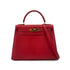 HERMES KELLY 28 SELLIER ROUGE VIF COUCHEVEL HAND SHOULDER BAG 〇X GHW 90286866 - PURPOSE