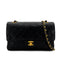 CHANEL VINTAGE CLASSIC FLAP MEDIUM CHAIN SHOULDER BAG BLACK LAMB SKIN 90286868 - PURPOSE