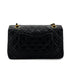 CHANEL VINTAGE CLASSIC FLAP MEDIUM CHAIN SHOULDER BAG BLACK LAMB SKIN 90286868 - PURPOSE